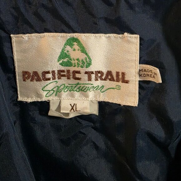 Vintage Y2K Pacific Trail Gray Lightweight Bomber Jacket Utility Mens XL - Picture 4 of 6